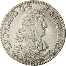 Monnaie, France, Louis XIV, Écu à la cravate, Ecu, 1680, Bordeaux, TTB