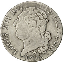 Coin, France, Louis XVI, ½ écu de 3 livres françois, 1/2 ECU, 3 Livres, 1792