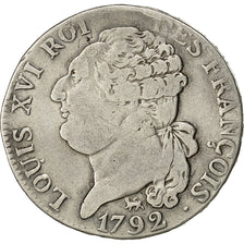 Monnaie, France, Louis XVI, ½ écu de 3 livres françois, 1/2 ECU, 3 Livres