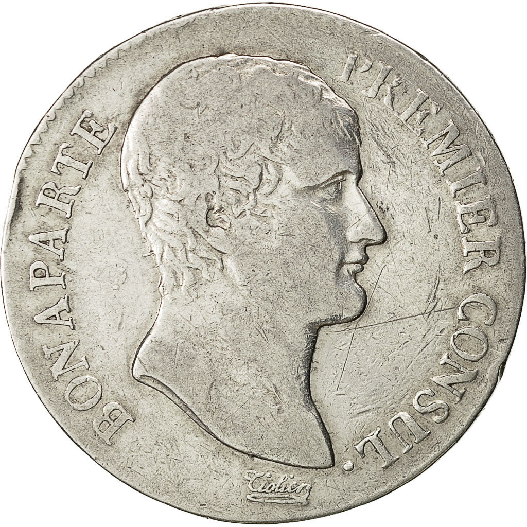 Coin, France, Napoléon I, 5 Francs, An 12 (1804), Paris, VF(30-35), Silver