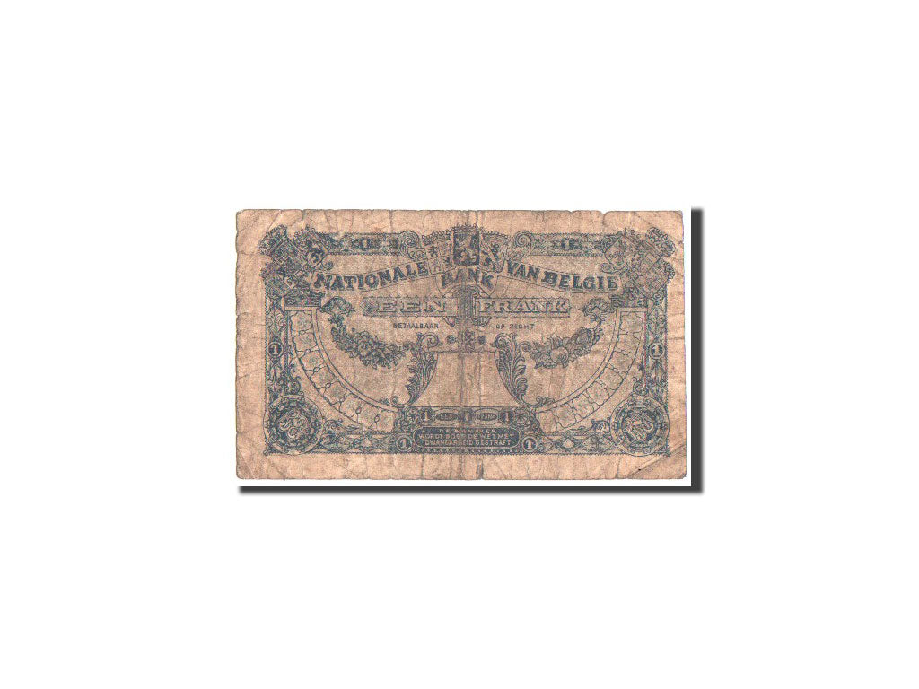 Banknote, Belgium, 1 Franc, 1922, 30.5.1922, KM:92, VG(8-10)