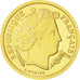 France, Médaille, Reproduction 5 Francs Cérès, 1889, SPL, Or