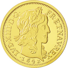 Francia, medalla, Reproduction Louis XIII, 1641, SC, Oro