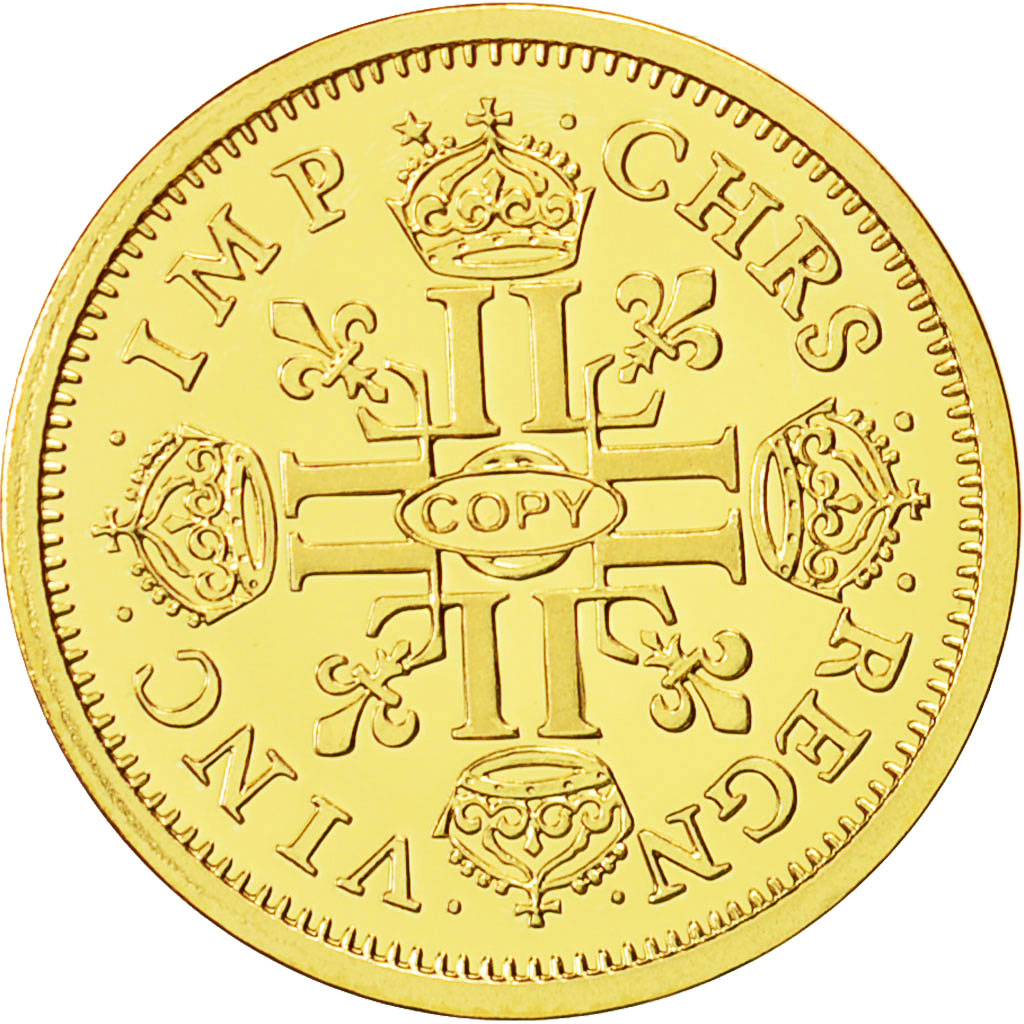 France, Medal, Reproduction Louis XIII, 1641, MS(63), Gold