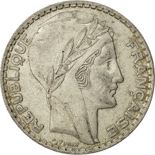 Münze, Frankreich, Turin, 20 Francs, 1937, Paris, SS, Silber, KM:879