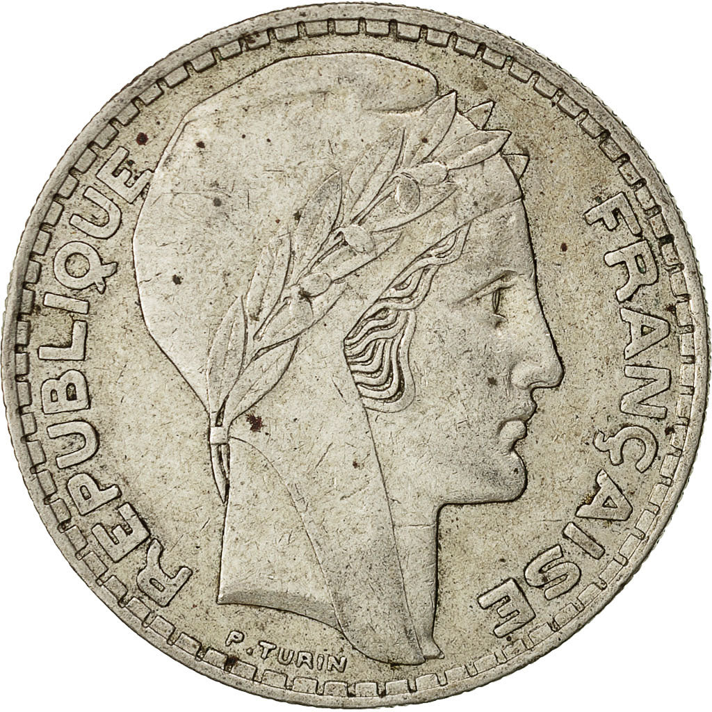 Moneta, Francia, Turin, 20 Francs, 1937, Paris, BB, Argento, KM:879, Gadoury:852