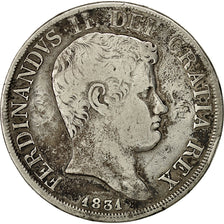 Coin, ITALIAN STATES, NAPLES, Ferdinando II, 120 Grana, 1831, VF(20-25), Silver