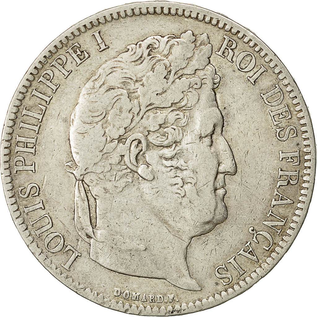 Coin, France, Louis-Philippe, 5 Francs, 1831, Marseille, EF(40-45), Silver