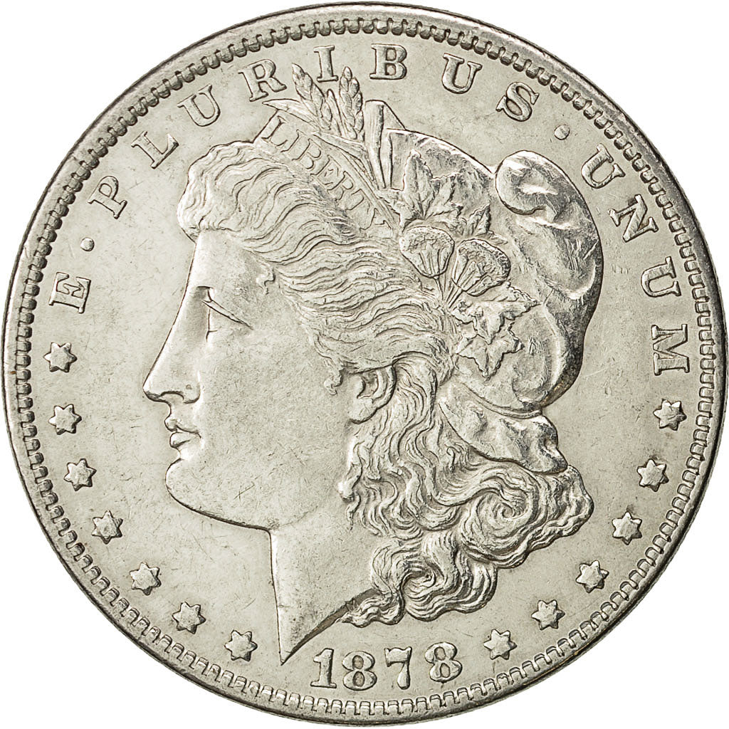 Coin, United States, Morgan Dollar, Dollar, 1878, U.S. Mint, Philadelphia