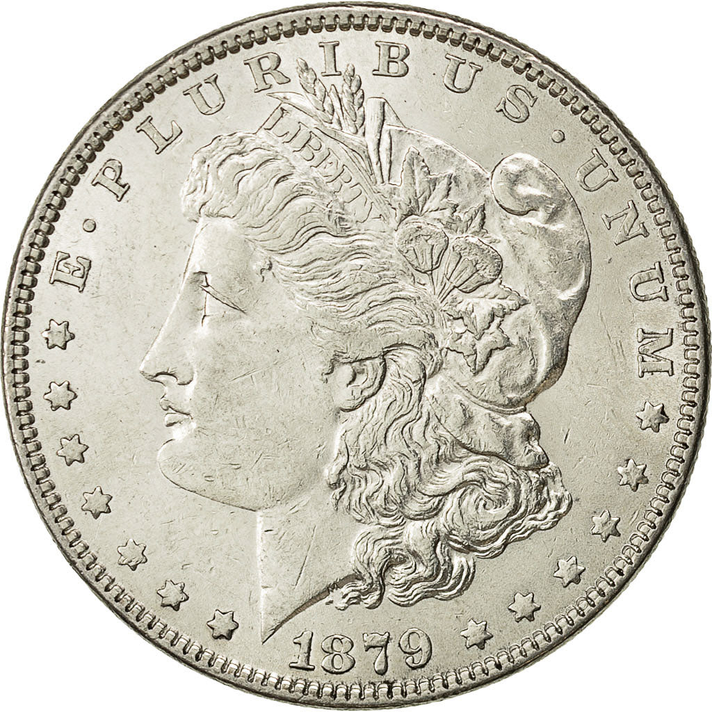 Coin, United States, Morgan Dollar, Dollar, 1879, U.S. Mint, Philadelphia