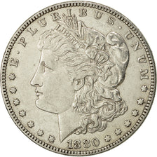 Coin, United States, Morgan Dollar, Dollar, 1880, U.S. Mint, Philadelphia