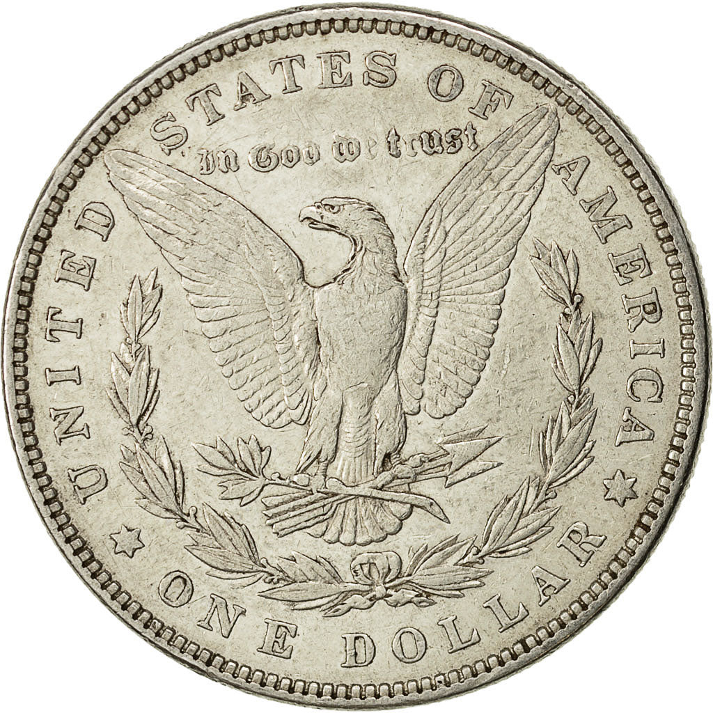 Coin, United States, Morgan Dollar, Dollar, 1880, U.S. Mint, Philadelphia