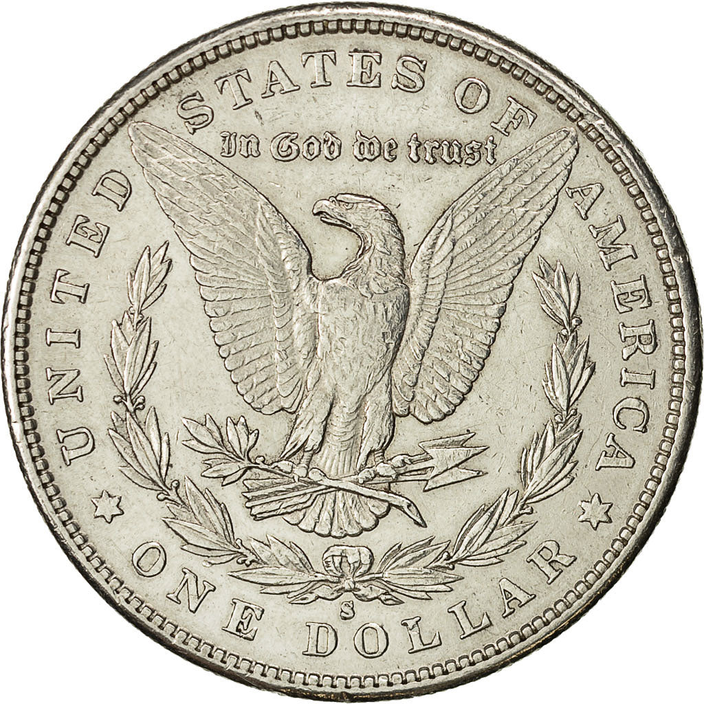 Coin, United States, Morgan Dollar, Dollar, 1880, U.S. Mint, San Francisco