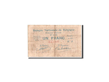 Geldschein, Belgien, 1 Franc, 1914, 27.8.1914, KM:81, S