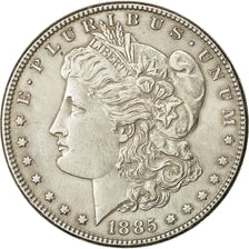 Coin, United States, Morgan Dollar, Dollar, 1885, U.S. Mint, Philadelphia
