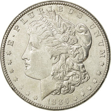 Coin, United States, Morgan Dollar, Dollar, 1886, U.S. Mint, Philadelphia
