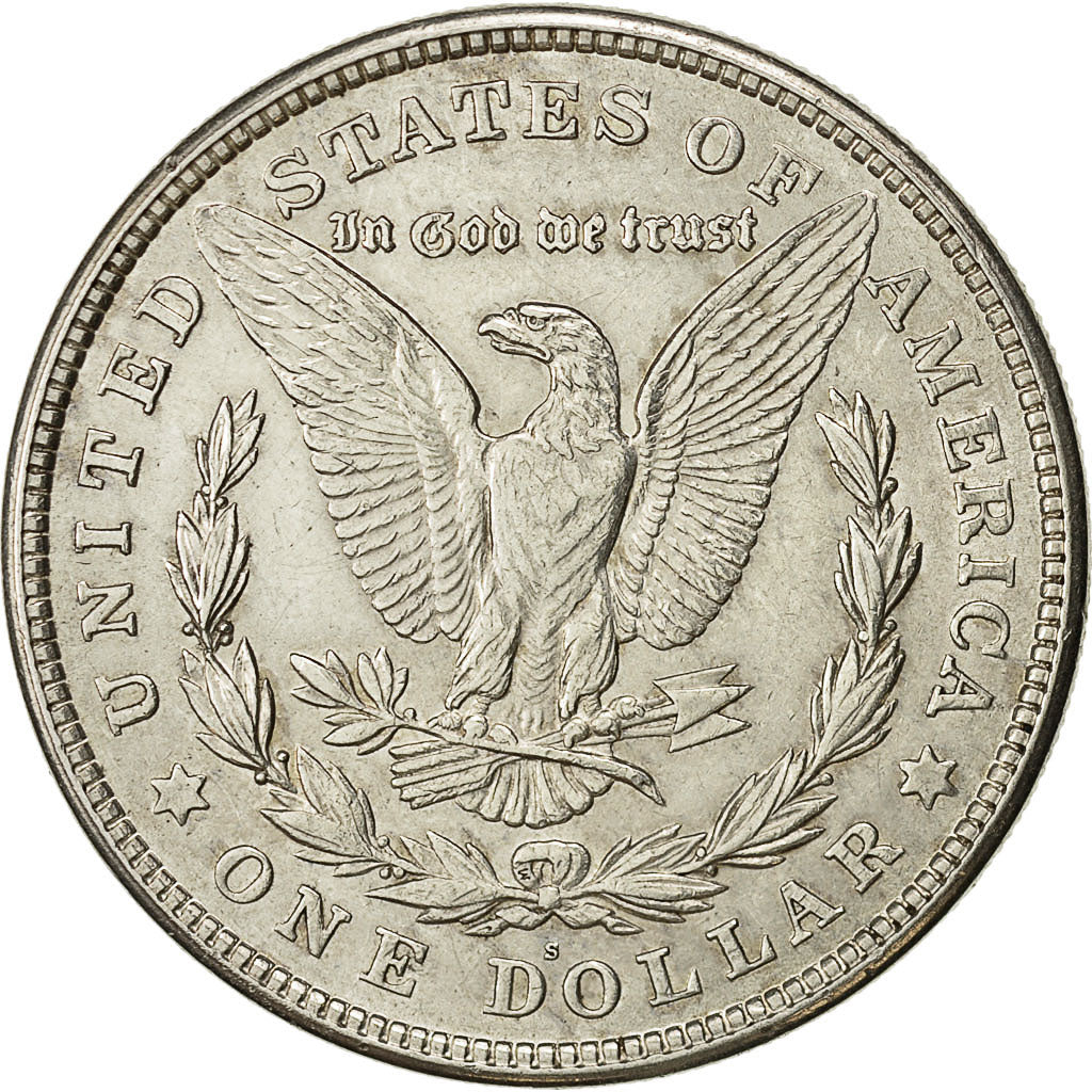 Coin, United States, Morgan Dollar, Dollar, 1921, U.S. Mint, San Francisco