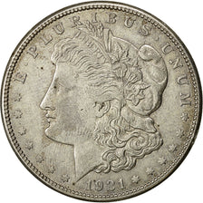Coin, United States, Morgan Dollar, Dollar, 1921, U.S. Mint, San Francisco