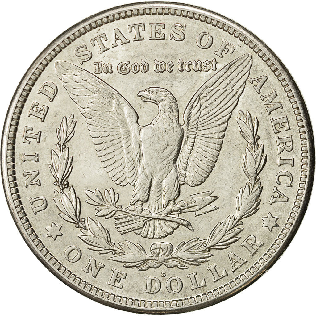 Coin, United States, Morgan Dollar, Dollar, 1921, U.S. Mint, San Francisco