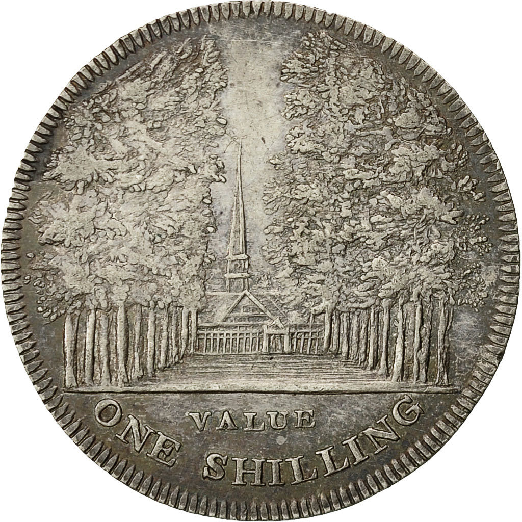 Coin, Great Britain, Silver Token, Bastin Cheltenham, Shilling, 1811, AU(55-58)