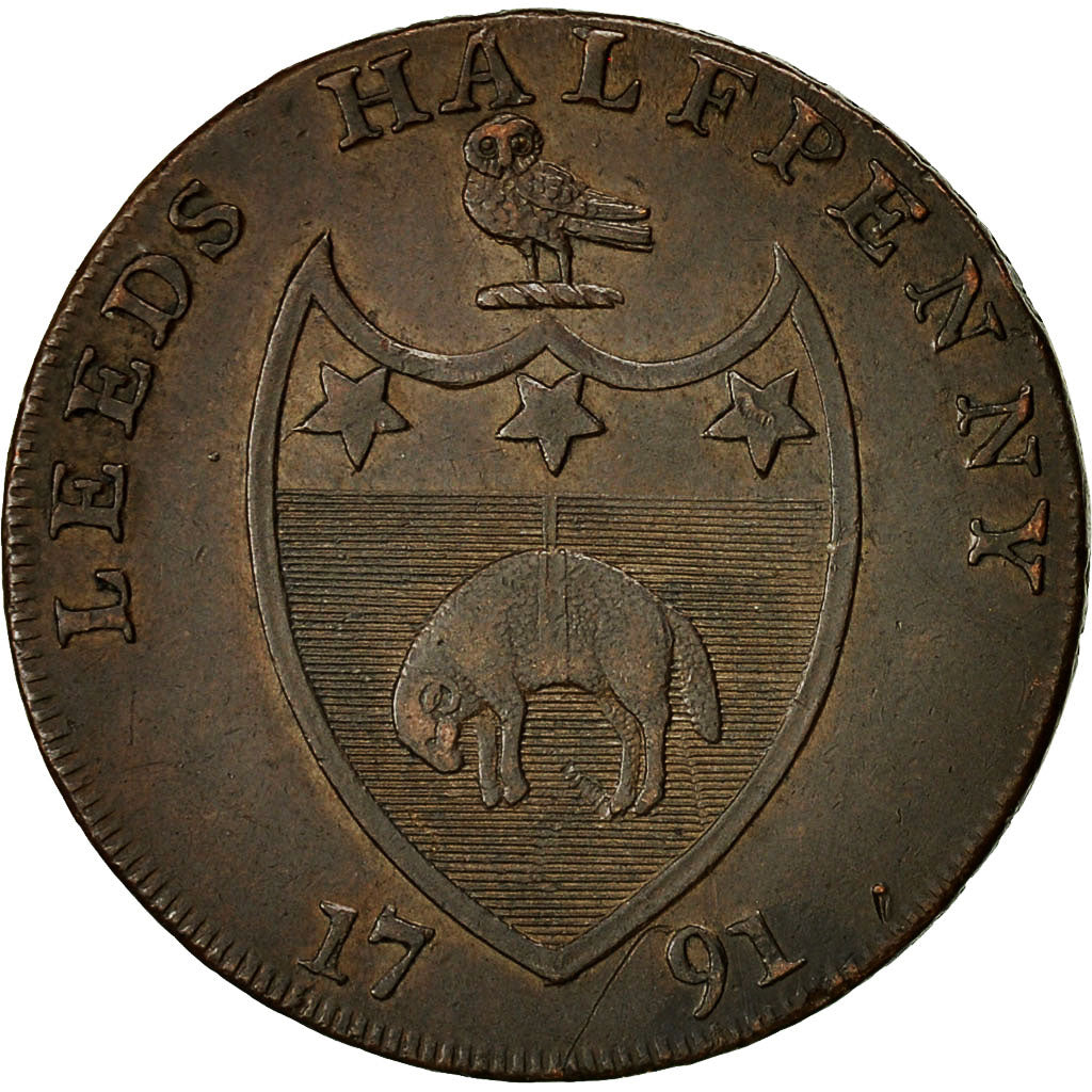 Coin, Great Britain, Artis Nostrae Conditor, Halfpenny Token, 1791, EF(40-45)