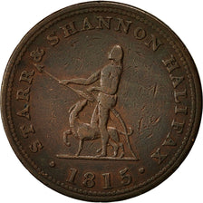 Monnaie, Canada, Starr & Shannon, Halfpenny Token, 1815, TB+, Cuivre