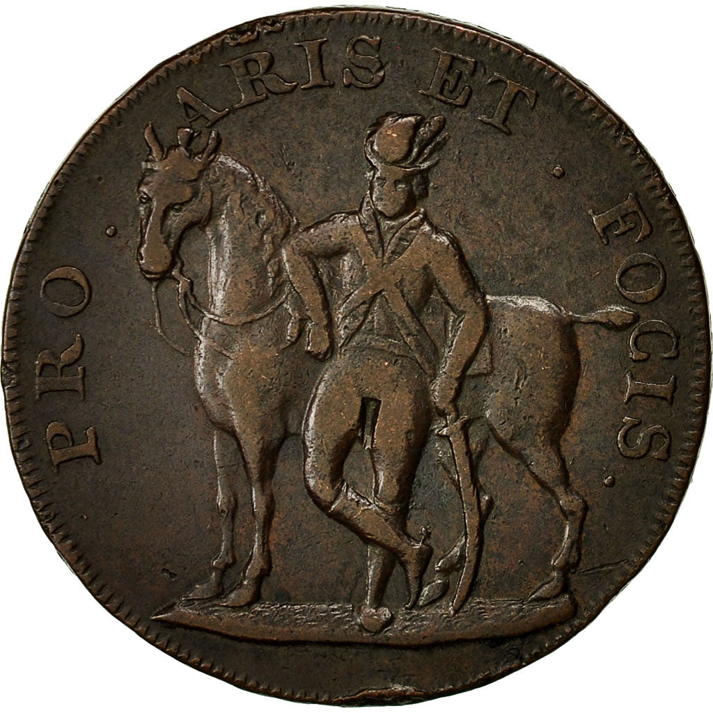 Coin, Great Britain, Liberty - Loyalty - Property, Halfpenny Token, 1795