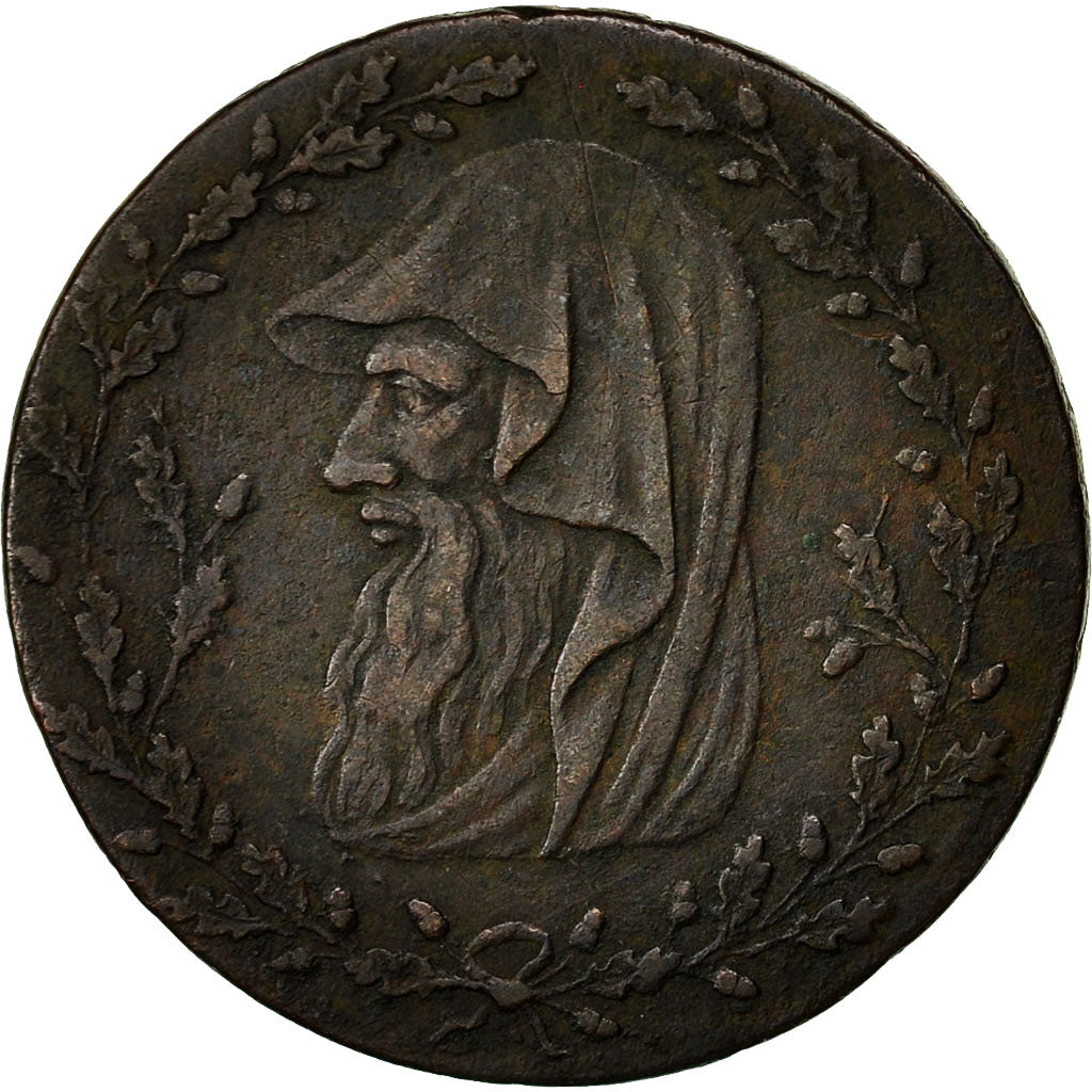 Coin, Great Britain, North Wales, Halfpenny Token, 1793, VF(20-25), Copper