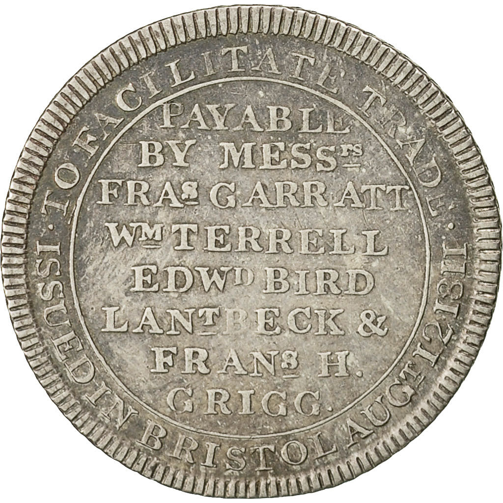 Coin, Great Britain, Silver Token Bristol, 6 Pence, 1811, EF(40-45), Silver