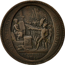 Monnaie, France, Monneron, 5 Sols, 1792, Birmingham, TB+, Bronze, KM:Tn31