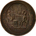 Moneda, Francia, Monneron, 5 Sols, 1792, Birmingham, BC+, Bronce, KM:Tn31