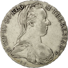 Monnaie, Autriche, Joseph II, Marie-Thérèse, Thaler, 1780, Refrappe, TTB