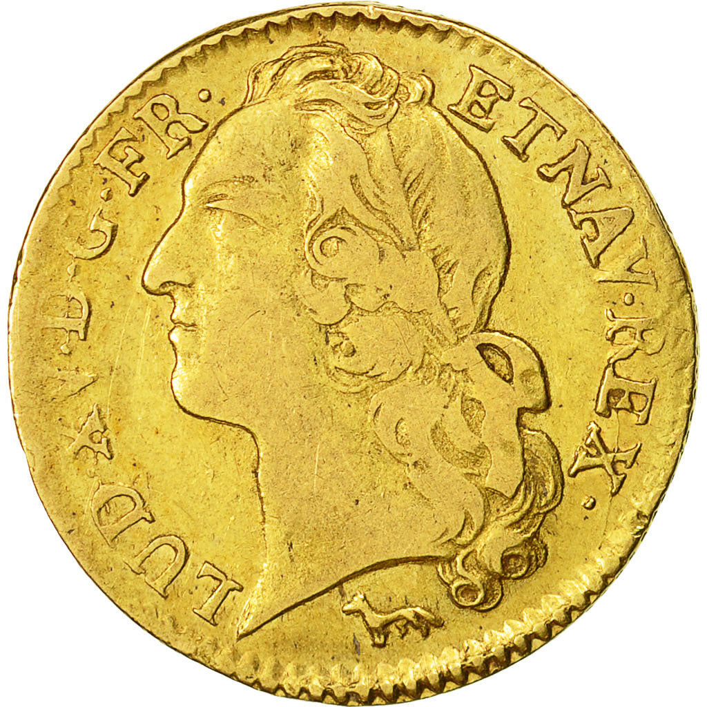 Coin, France, Louis XV, Louis d'or au bandeau, Louis d'Or, 1753, Paris