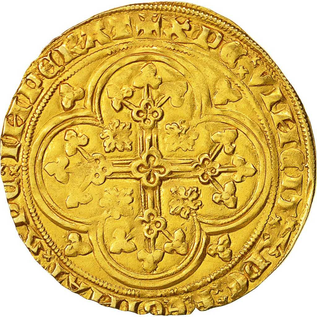Coin, France, Philippe VI, Ecu d'or à la chaise, EF(40-45), Gold, Duplessy:249