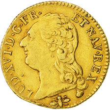 France, Louis XVI, Louis d'or à la tête nue, 1786, Lyon, EF(40-45), KM:591.5