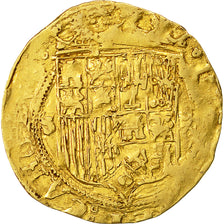 Coin, Spain, Jeanne et Charles, Escudo, Seville, VF(20-25), Gold
