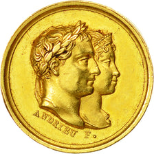 France, Medal, Mariage Napoléon et Marie-Louise, 1810, AU(55-58), Gold