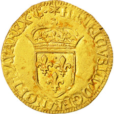Coin, France, Henri IV, Ecu d'or, 1596, Aix, AU(55-58), Gold, KM:10.6