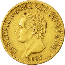 Monnaie, États italiens, SARDINIA, Carlo Felice, 20 Lire, 1827, Torino, TTB