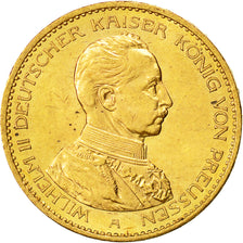 Coin, German States, PRUSSIA, Wilhelm II, 20 Mark, 1914, Berlin, MS(60-62)