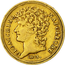 Monnaie, États italiens, NAPLES, Joachim Murat, 20 Lire, 1813, TTB, Or, KM:264
