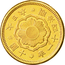 Coin, Japan, Mutsuhito, 10 Yen, 1908, AU(50-53), Gold, KM:33