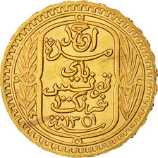 Coin, Tunisia, Ahmad Pasha Bey, 100 Francs, 1932, Paris, MS(60-62), Gold, KM:257