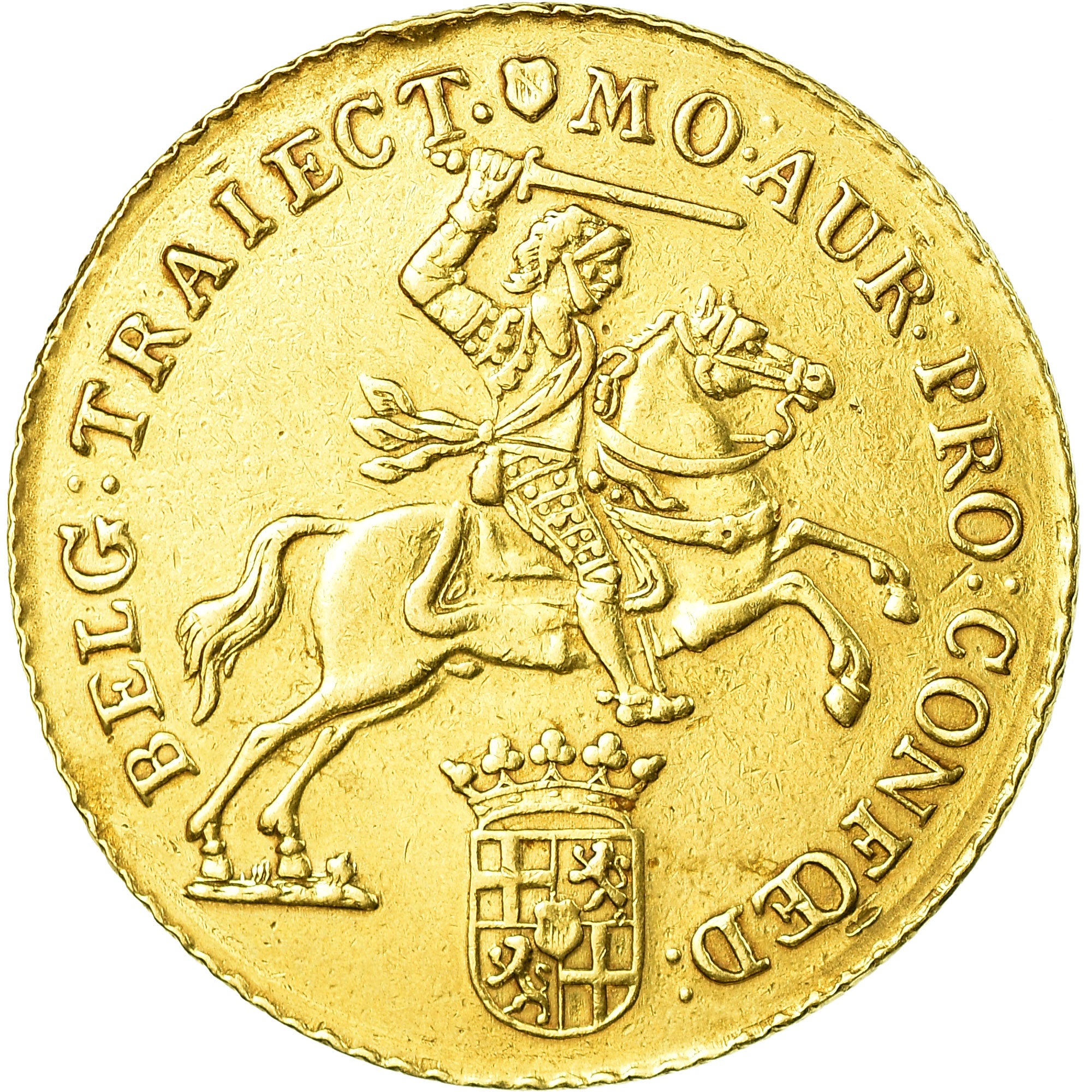 Coin, Netherlands, UTRECHT, 14 Gulden, 1763, EF(40-45), Gold, KM:104