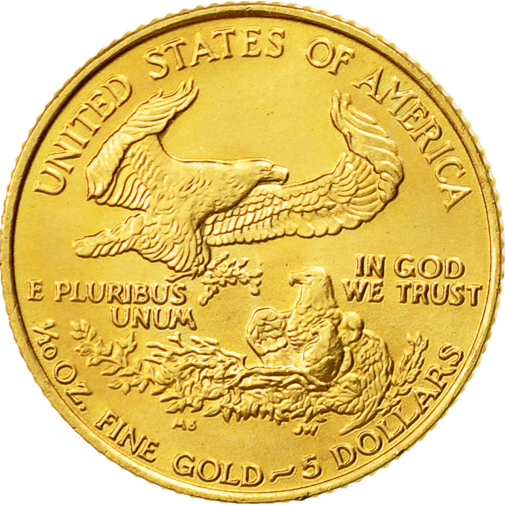 Coin, United States, $5, 1987, U.S. Mint, Philadelphia, MS(64), Gold, KM:216