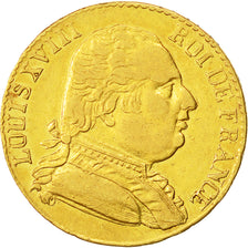 Coin, France, Louis XVIII, 20 Francs, 1815, London, EF(40-45), Gold, KM:1