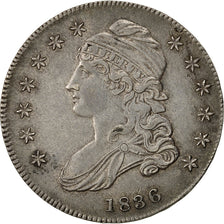 Coin, United States, Capped Bust, Half Dollar, 1836, U.S. Mint, Philadelphia