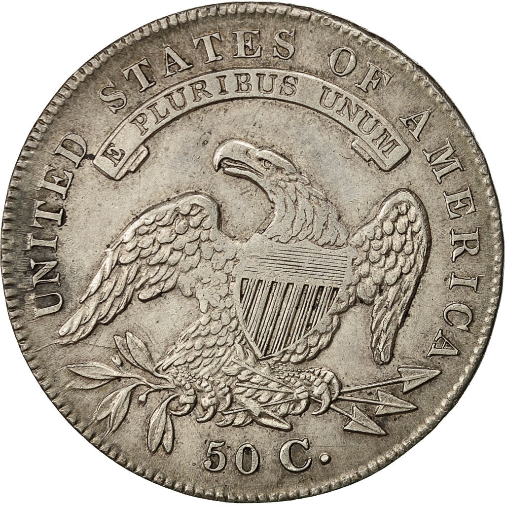 Coin, United States, Capped Bust, Half Dollar, 1836, U.S. Mint, Philadelphia