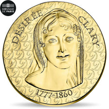 Frankrijk, Parijse munten, 50 Euro, Désirée Clary, 2018, FDC, Goud