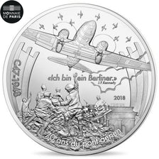 Francia, Monnaie de Paris, 10 Euro, Aviation - Dakota, 2018, FDC, Plata
